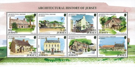 Jersey - SEPAC 2025 Arkitekturhistorie - Postfrisk miniark