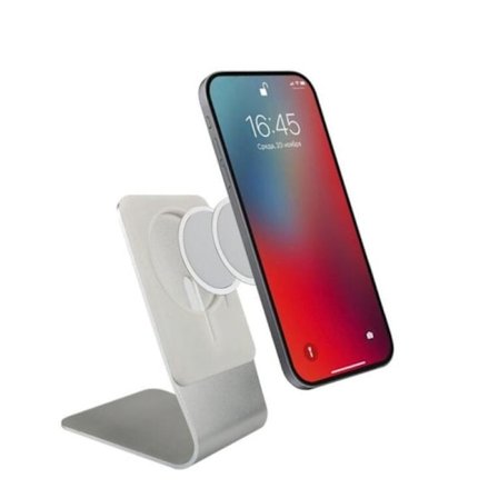 Stativ til MagSafe-oplader, FULAIM aluminium MagSafe-holder, kompatibel ̃QD