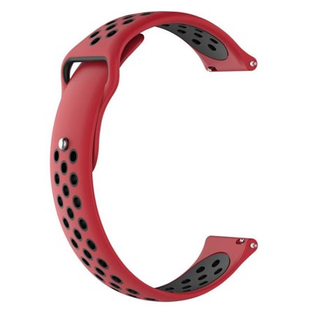 Huawei Watch GT 22mm mjukplast klockband - Röd / Svart