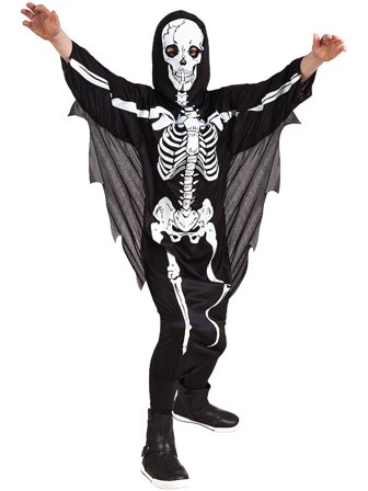 Skelettdräkt med Vingar Barn