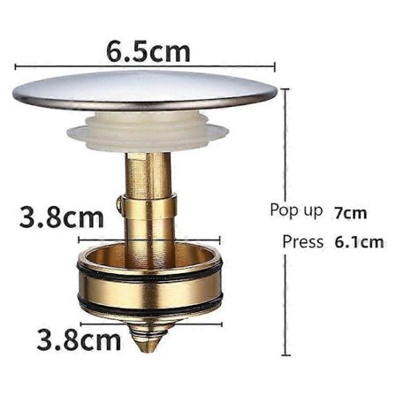 Handfatsavlopp studs kärna tvättställ läckande plugg avlopp tillbehör