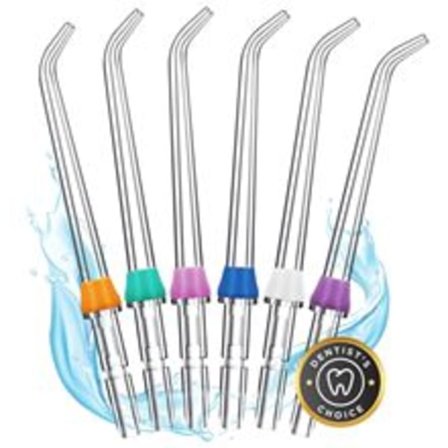 Til Waterpik Water Flosser Flosser Erstatningstips, Kompatibel med Waterpik Oral Irrigator (6 Klassiske Jet Tips)