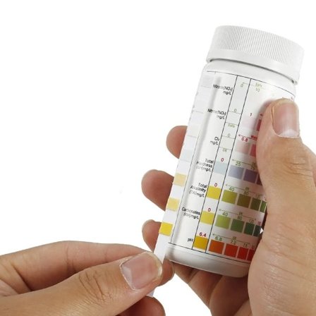 100 stykker Akvarie Test Strips Vand Kvalitet Test Strip 7in1 Fish Tank Test Kit