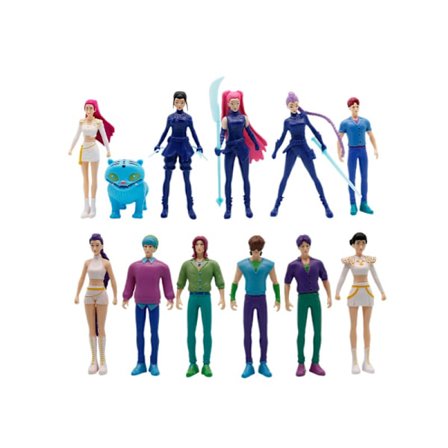 5 stk. Kpop Demon Hunters Action Figure Leketøy Derpys Tiger Rumi Mira Zoey Sussy Figur Dukke For Fans Gave Flerfarget