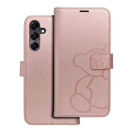 Galaxy A16 5G Plånboksfodral Mezzo - Teddy Bear Rosa Guld