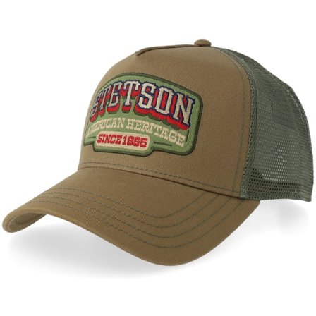 Stetson - Brun trucker Keps - Vintage Western Brown A-Frame Trucker @ Hatstore