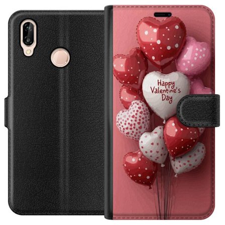 Yhteensopiva Lompakkokotelo Huawei Huawei P20 lite Ystävänpäivän ilmapallot