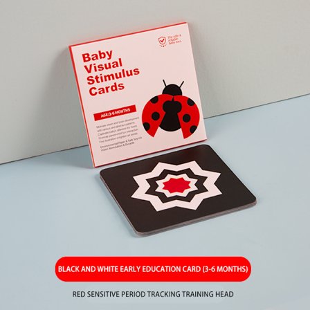 Svartvita kort 0-3 månader kognitiva kort pussel kognitiva tidig utbildning kort färgkort visuell stimulering kort