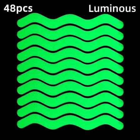 48kpl Liukuesteitä Suihkuturvanauhat VAALEENVIHREÄ light green
