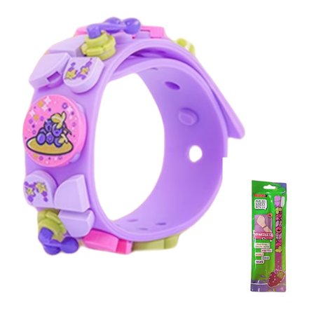 woma Byggeklossarmbånd - 3D Puslespill DIY Justerbar Rem, ABS Plast (Ingen Små Deler Egnet for Gutter & Jenter, Jul/Gave, Ed[D]