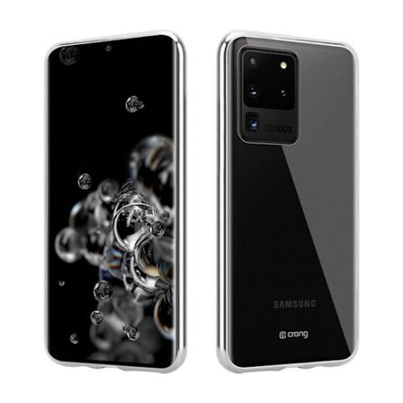 Crong Crystal Slim Cover - Beskyttelseshylster til Samsung Galaxy S20 Ultra (Gennemsigtig)