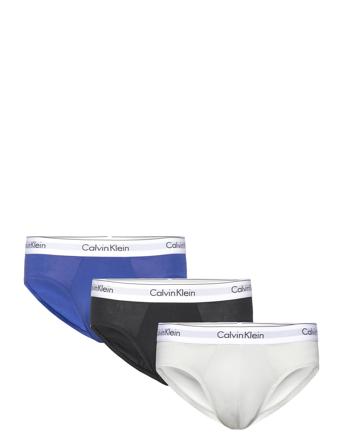 Hip Brief 3Pk Underbukser Y-frontunderbukser Multi/mønstret Calvin Klein*Betinget Tilbud