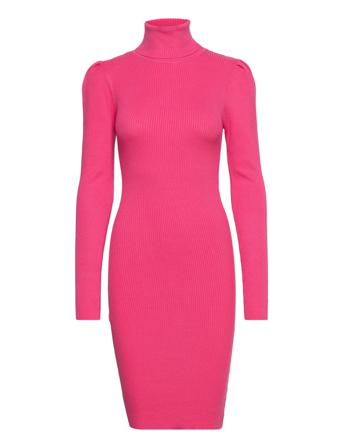 Yasjenny Ls Roll-Neck Knit Dress - Pb Pink YAS