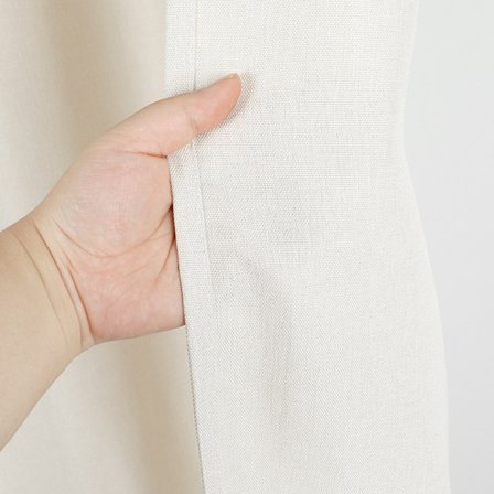 Naturligt Hør Bruseforhæng - Vandtæt Badeværelsesforhængspanel med Kroge B