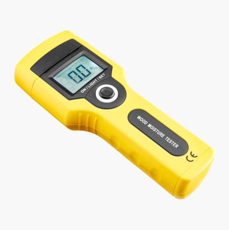 Biltema - Fuktmåler for Tre med Opplyst Display og Automatisk Avslåing, Batteri 9 V 6F22 Ikke Inkludert