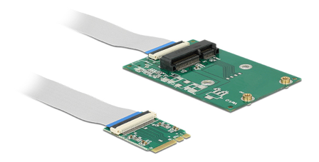 Delock Converter M.2 Key A+E male > 1 x Mini PCIe Slot - Internbussutvider