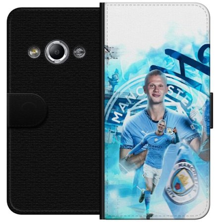 Yhteensopiva Lompakkokotelo Samsung Galaxy Xcover 3 Erling Haaland Manchester City Norja kliininen hyökkääjä, jolla on voimaa nopeus ja huippuvais
