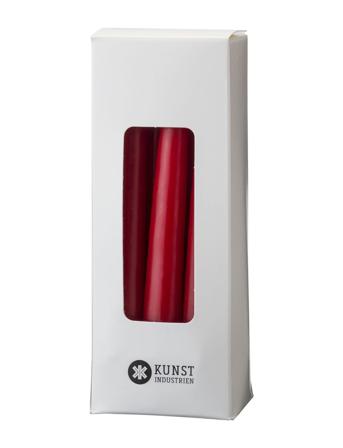 Small Colored Candle - Giftbox W. 12 Pcs Home Decoration Candles Pillar Candles Punainen Kunstindustrien