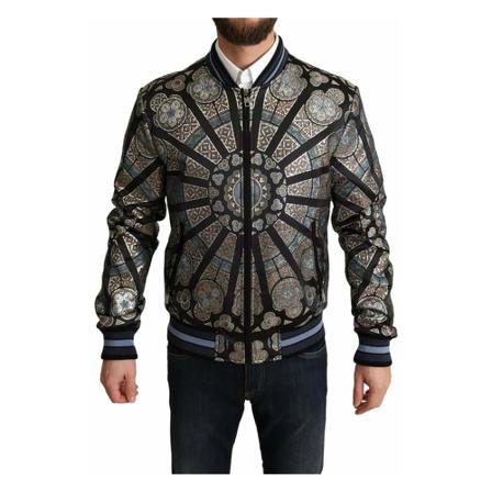 Dolce & Gabbana, Bomber Jacket Czarny, Mężczyzna, Rozmiar: M