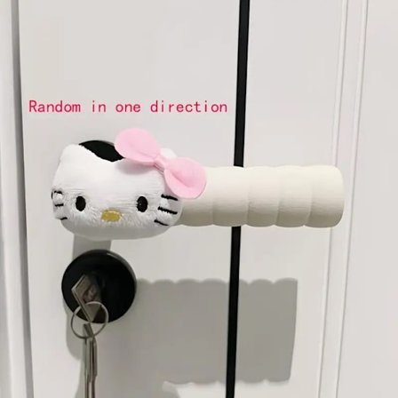 Sanrio Hello Kitty Dørhåndtagsbeskytter, skridsikkert blødt gummigreb
