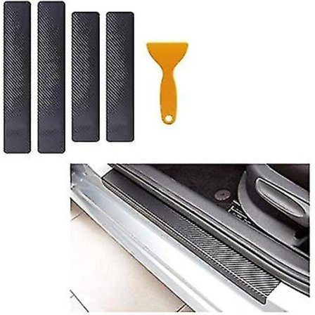 Auton ovien kynnyslistatarrat 4 kpl 3D hiilikuitu kuorma-autoille, pickup-autoille ja SUV:lle