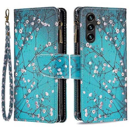 för Samsung Galaxy A55 5G Läderfodral med Magnetlås Flip Telefonfodral