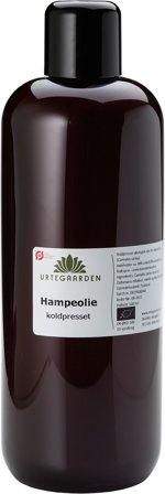 Urtegaarden Hampeolie Ø 500 ml, Helse & Madvarer, Olier & Eddike, Øvrigt