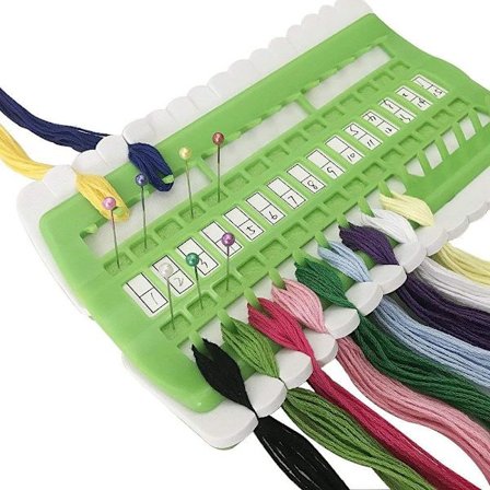 Floss Organizer Cross Stitch Kit Broderigarn Projekt Kort 30 Positioner Sy Nål Pinnar Hållare Hantverk Verktyg Tillbehör