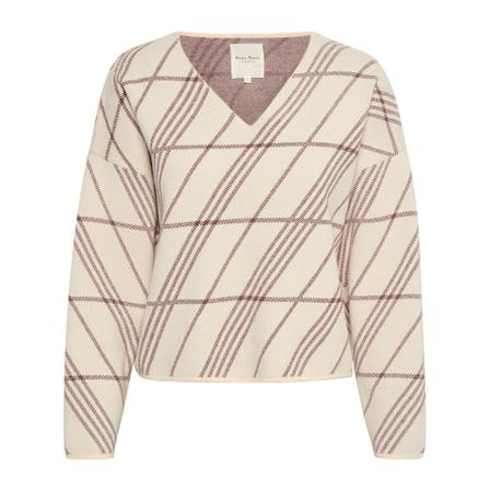 Part Two Ramisapw Strik , Beige , Dames , Maat: XL Truis