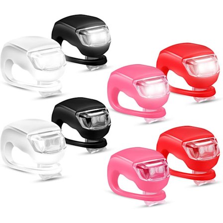 Weatherproof LED Clip-On Bike Lights, Waterproof Safety Lights for Night Cycling with 3 Light Modes, Suitable for Various Outdoor Activities