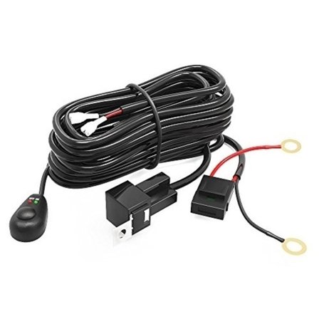 Reläkabelsats 40A med strömbrytare, för LED-ramper och extraljus