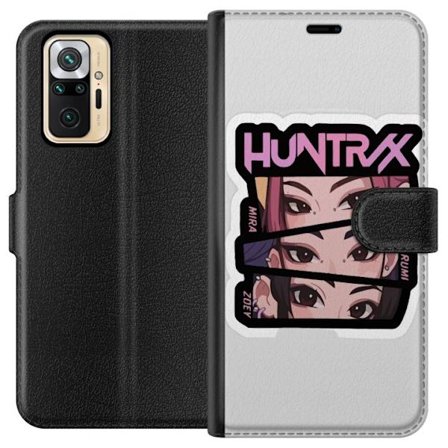 Kompatibel Tegnebogsetui til Xiaomi Redmi Note 10 Pro K-pop-inspireret futuristisk pigegruppe i neonlys og kosmisk sci-fi scene