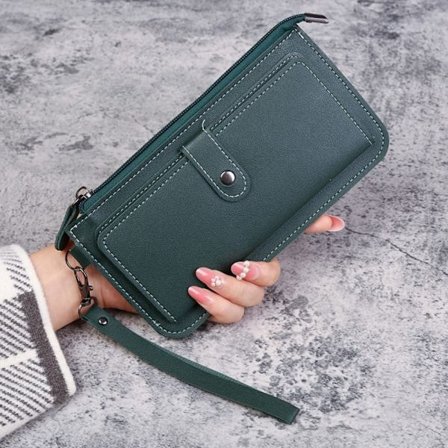 Slim Bifold Wallet Kreditkortshållare GRÖN - on stock
