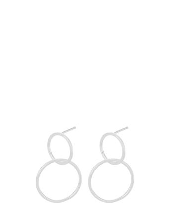 Double Earrings 28 Mm Silver Pernille Corydon