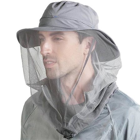 Myggenet Hat Mesh Ansigtsbeskyttelse Dæk Insekt Bi, Kvinder Mænd, Udendørs Jungle Fiskeri