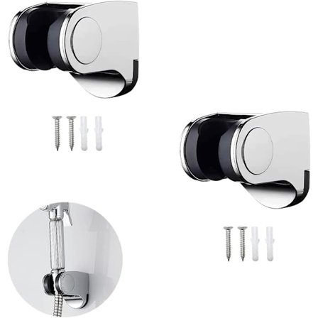 2 stycken duschhuvudhållare Justerbar fäste Väggmonterad dusch