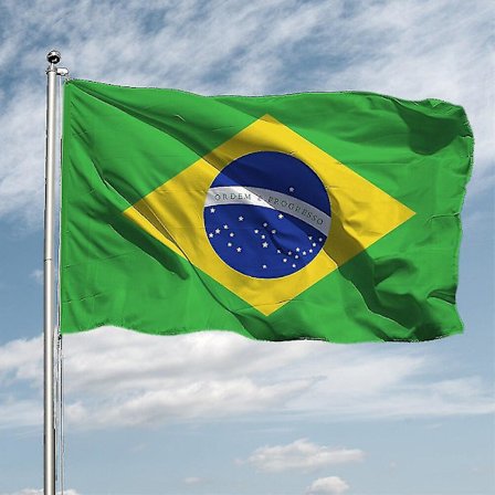 90x150cm Brasil Nasjonal Flagg Henger Polyester Brasil Brasiliansk Banner Flagg (FMY)