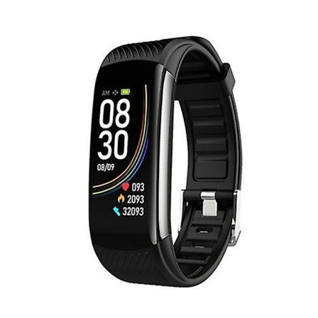 C6t 0,96 tommer farveskærm Smart Watch Ip67 Vandtæt, understøtter temperaturmåling/pulsmåling/blodtryksmåling/søvnmonitorering