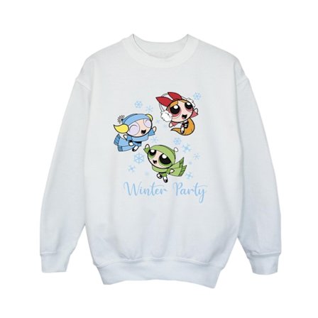 Powerpuff Girls Boys Girls Vinterfest Sweatshirt 7-8 År