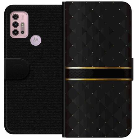 Motorola Moto G30 Plånboksfodral Golden Stripes