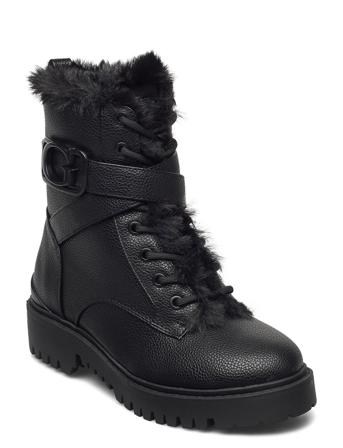 Orana/Stivaletto /Leat Shoes Boots Ankle Boots Laced Boots Svart GUESS