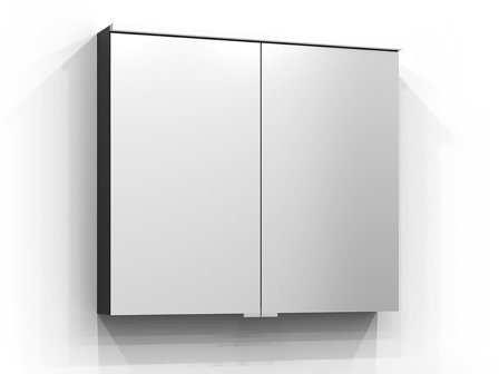 Svedbergs Sarek 228080 Spegelskåp svart, 2 dörrar 81 cm, Badrum