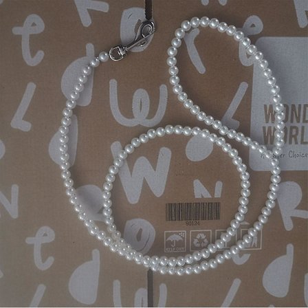 Pearls Beaded Pet Dog Cat Training Walking Leash Lead Leashes