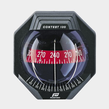 Marine compass Plastimo Contest 130, Ø127 mm, bulkhead mounted, black