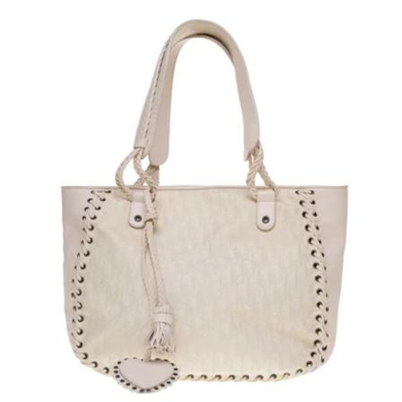 Dior Vintage, Pre-owned Shoulder Bags Beige, Dames, Maat:ONE Size,Canvas