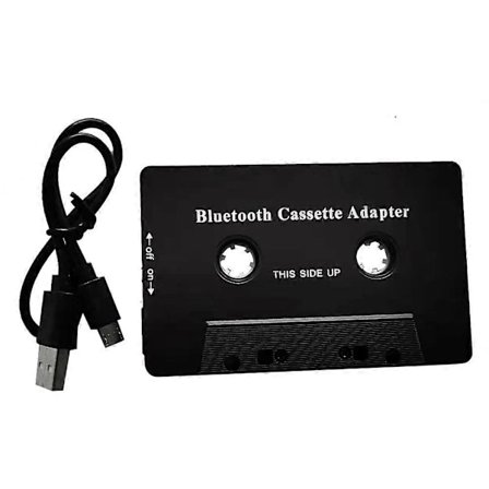 Universal Kassett Bluetooth 5.0 Audio Bil Stereo Aux Adapter med Mikrofon for Telefon MP3 AUX Kabel{F2]