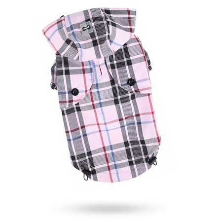 Puppia - Junior Jumper - Regntäcke - Rosa - Large - Regnkläder, regnjacka & regntäcke till hund