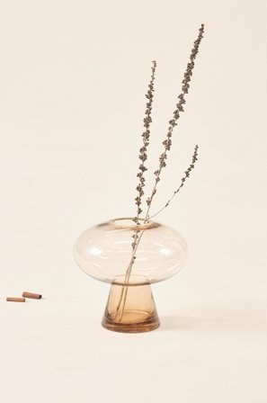 Jotex - Glassvase - Høyde 20 Cm Amber - JOLINE - Kjøp Vaser hos Jotex