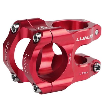 Cnc Cykelstyr Stam Power Kort 35mm Mountainbike Bro 31.8 Rør Cykling Stam, Rød