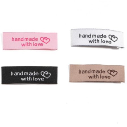 Håndlaget med kjærlighet Brett etiketten i Half Clothing Collar